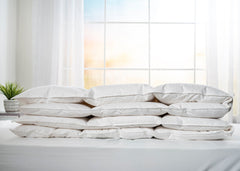 European Goose Down White Comforter - Egyptian Cotton Cover, With Corner Tabs - Made in the USA - PlushBeds