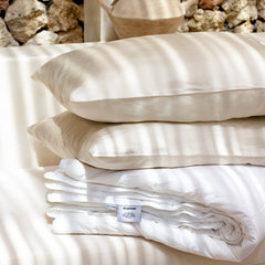 Organic Bamboo Sateen Pillowcase Set - PlushBeds