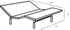 Reverie Silver™ Adjustable Base - PlushBeds